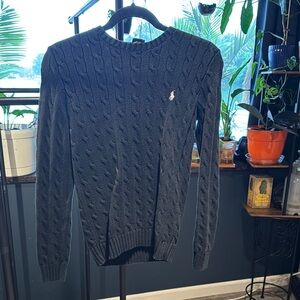 Polo by Ralph Lauren Black Crewneck Sweater